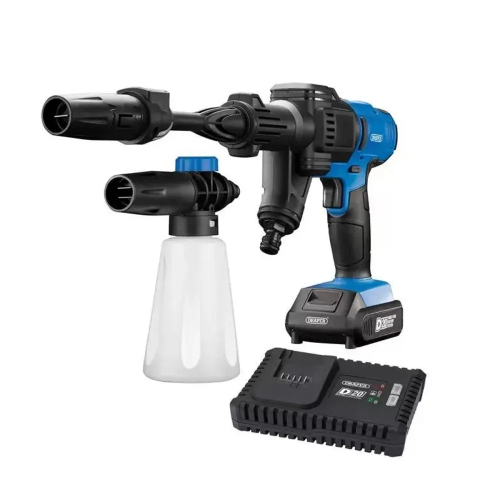 Draper D20PW16BARKIT 20V Pressure Washer Kit 1x 2Ah Battery and Charger 97533