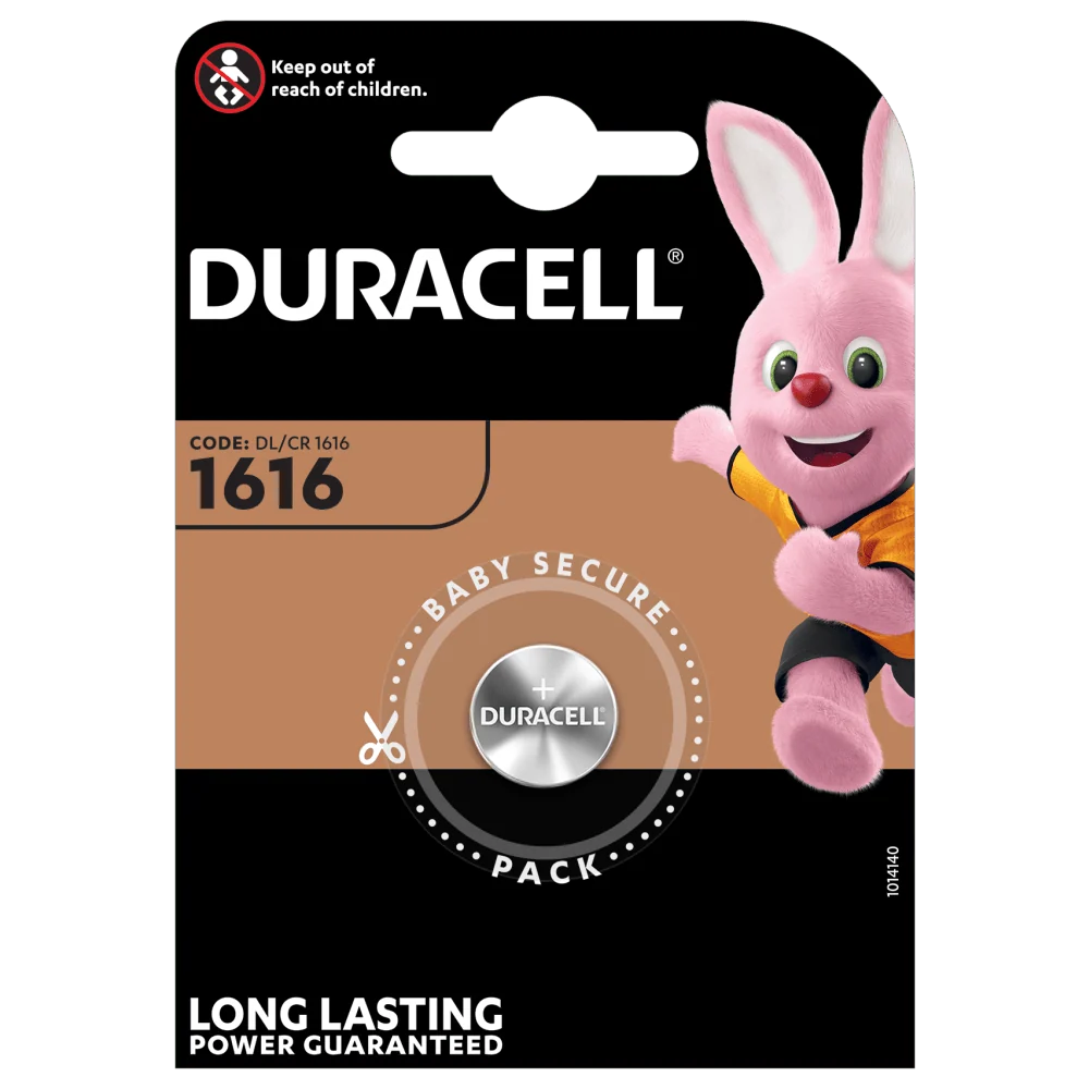BATTERIE SPECIALISTICHE 1616 BOTTONE AL LITIO DA 3V DURACELL CR1616