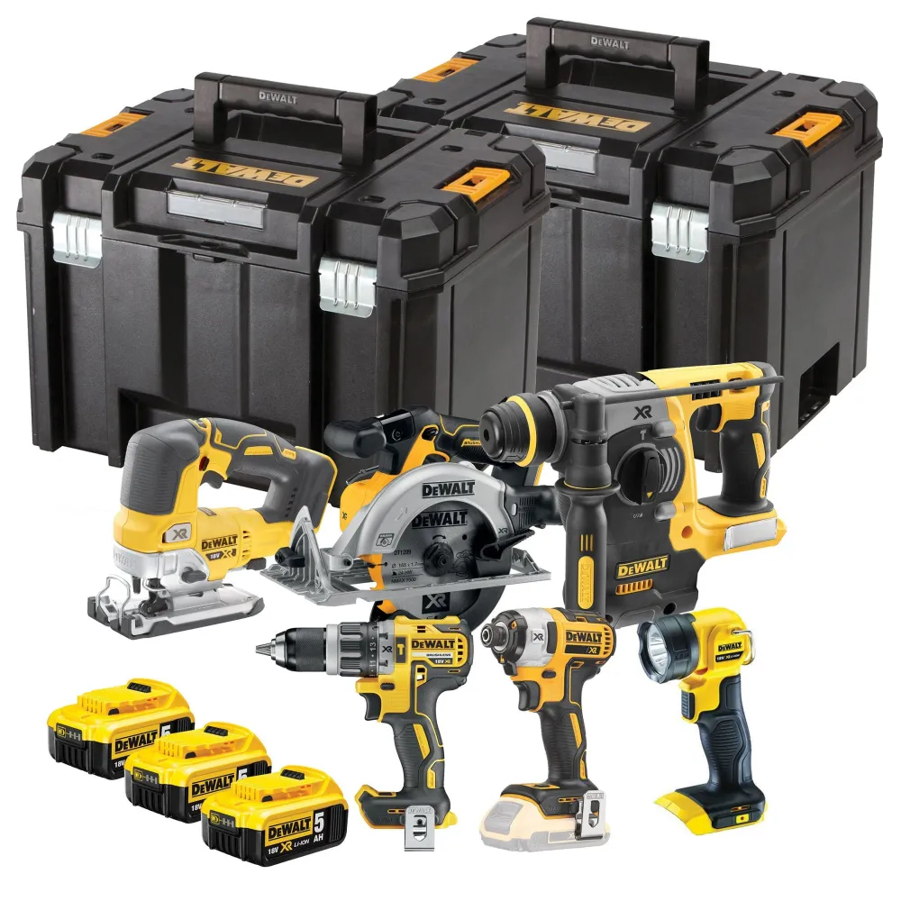 DeWalt DCK690P3T 18V Brushless 6 Piece Tool Kit 3 x 5.0Ah Batteries
