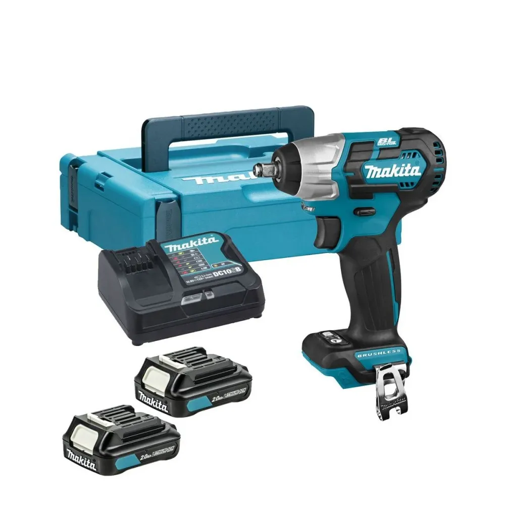Makita TW160DSAJ 12V max CXT Impact Wrench 2 x 2.0Ah Batteries, Charger & Case