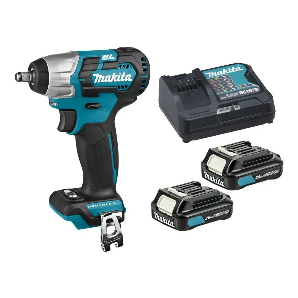 Makita TW160DSAJ 12V max CXT Impact Wrench 2 x 2.0Ah Batteries, Charger & Case