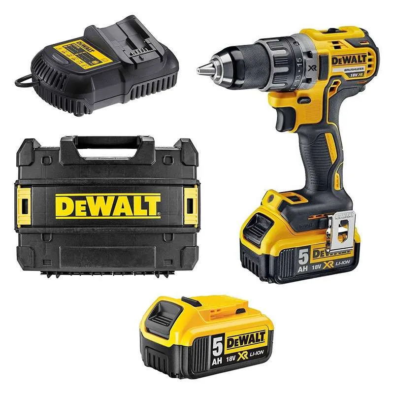 Perceuse-visseuse réduit 18V DEWALT DCD791P2-QW avec coffret et 2 batteries 5,0 Ah