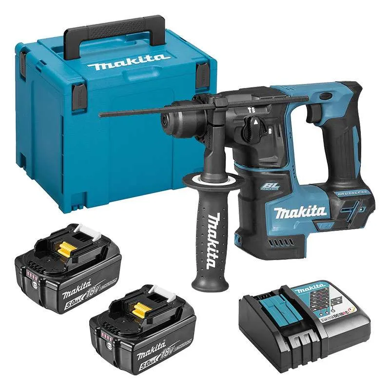 Perforateur MAKITA DHR171RTJ SDS-Plus 18V (2x5Ah) Li-Ion 17mm pour artisans
