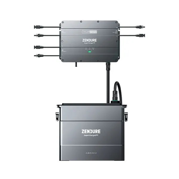 Zendure SolarFlow Set 192 kWh Évolué PV Hub 2000 avec 1x batterie d'extension AB2000 4-01-019875-005 acheter à ba...
