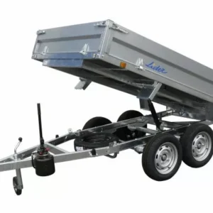 Remorque benne LIDER 39560 avec roue de secours.