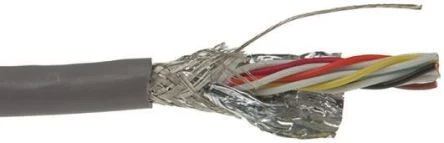Alpha Wire 25136 18 AWG 6 Pair 300V SupraShield Sélect Foil Braid Xtra Guard-2 Abrasion Resistant PUR Cable