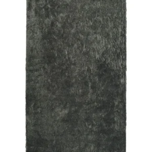 Vloerkleed tissu synthétique donkergrijs 80 x 150 cm EVREN