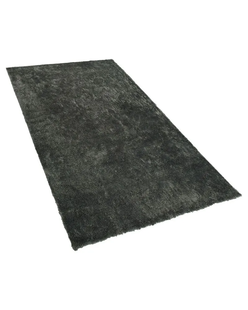 Vloerkleed tissu synthétique donkergrijs 80 x 150 cm EVREN