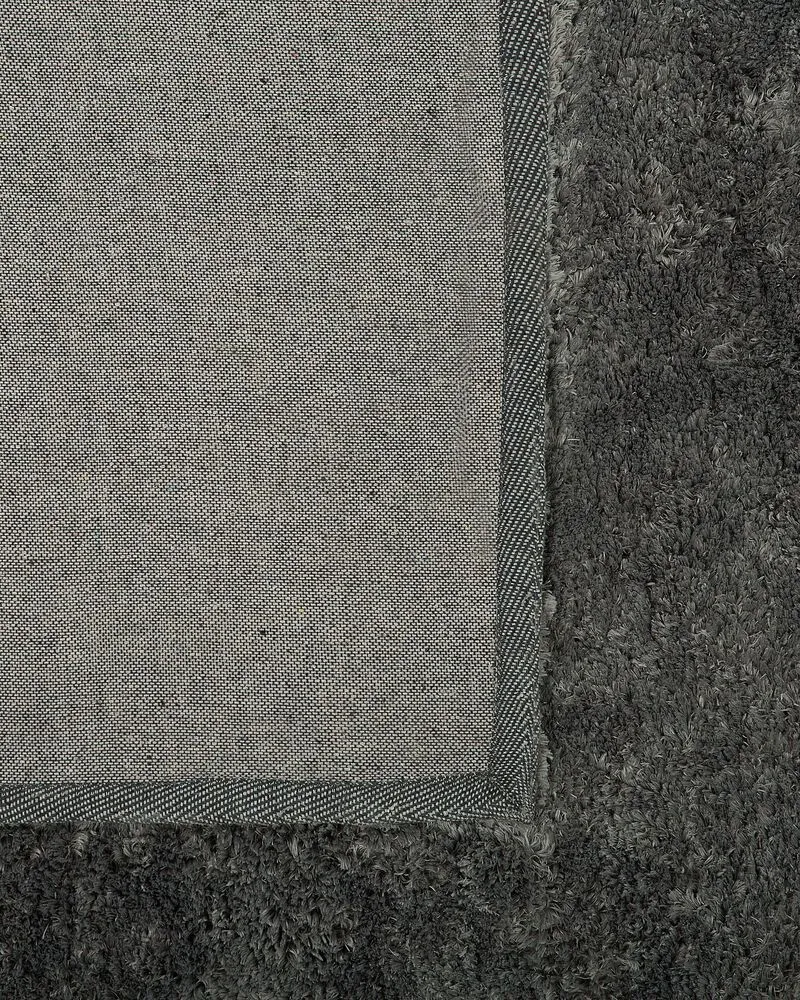 Vloerkleed tissu synthétique donkergrijs 80 x 150 cm EVREN