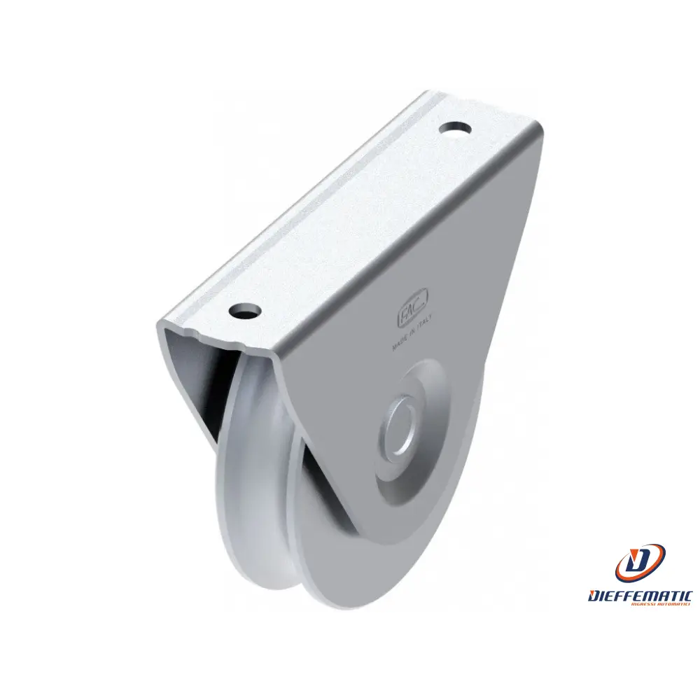 Ruota D.60 Gola Tonda 12Mm Supporto Esterno Fac 101.60/12 Va1407.060 Automazione