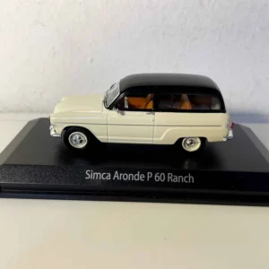 Simca Aronde P60 Ranch écru et toit noir - NOREV