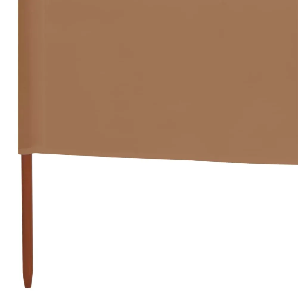 Brises-vue paravent 9 panneaux tissu 1200 x 160 cm taupe 02_0008864
