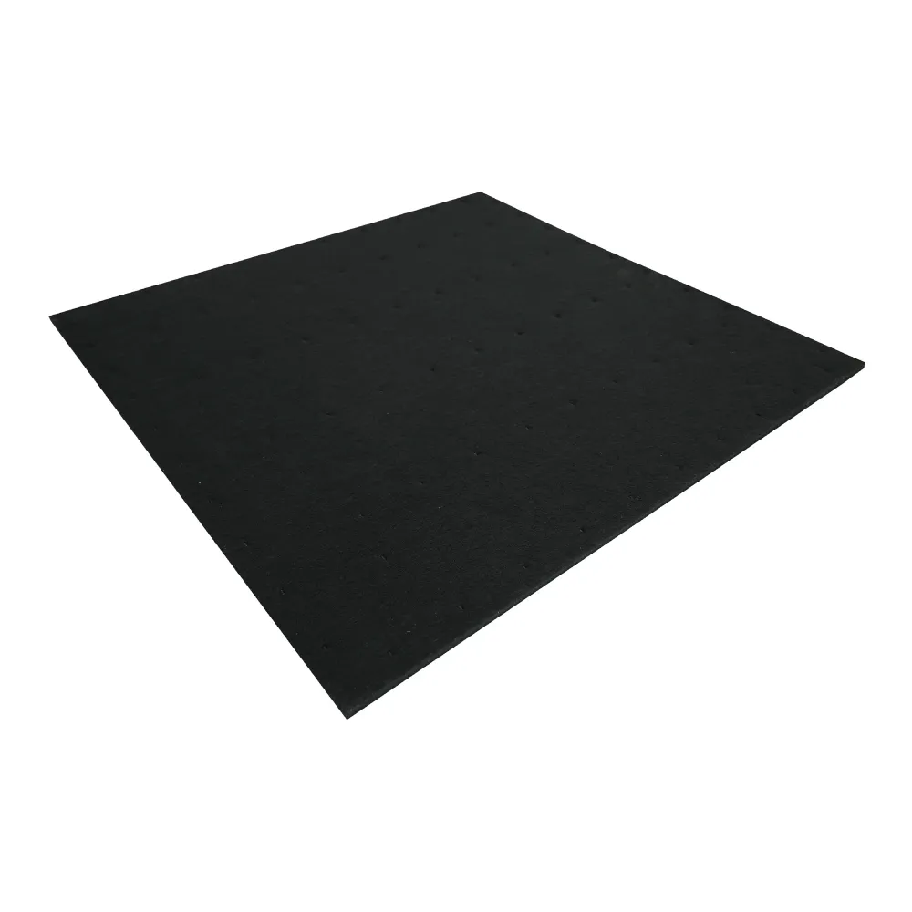 Lot de 4 panneaux acoustiques à lamelles en diagonale 1,44 m² effet chêne gris noir 03_0009865