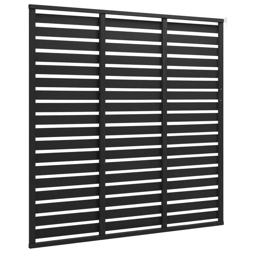 Panneau de clôture WPC 180x180 cm Noir