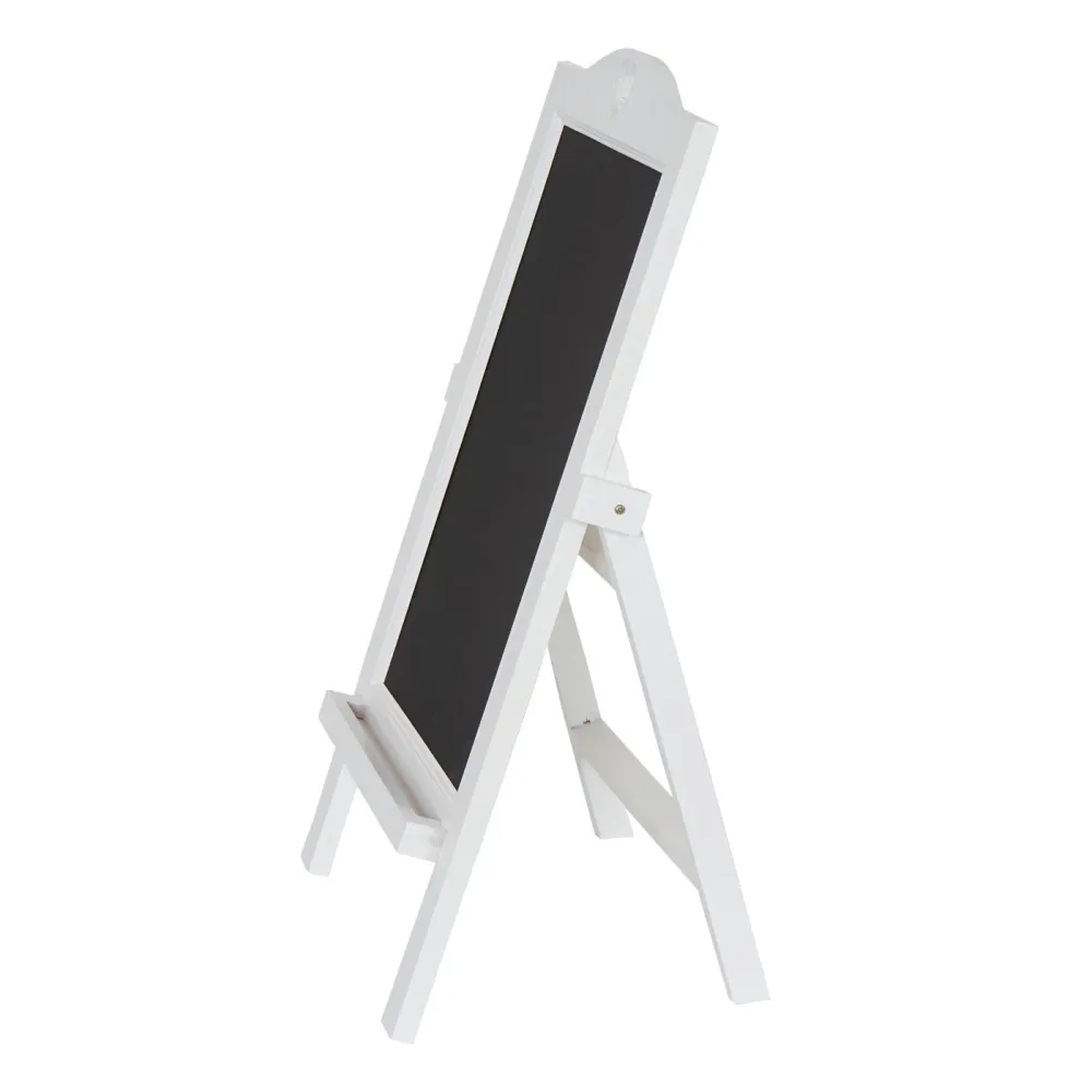 Panneau d'affichage publicitaire à craies pour intérieur ou extérieur 66x37x27cm aspect vieilli classique blanc 04_0004309