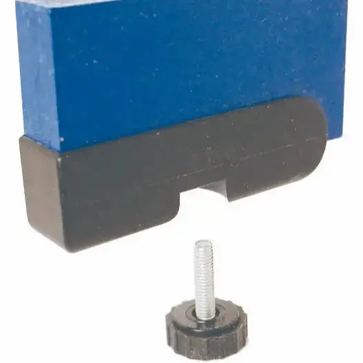 Patin pour panneau MDF avec glissière réglable - 10 Sabot 19mmx90mm