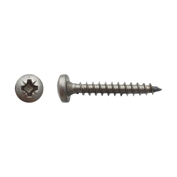 Vis pour panneaux agglomérés tête cylindrique Pozidriv® Inox A2 - 4,5 x 20 mm - BIVI