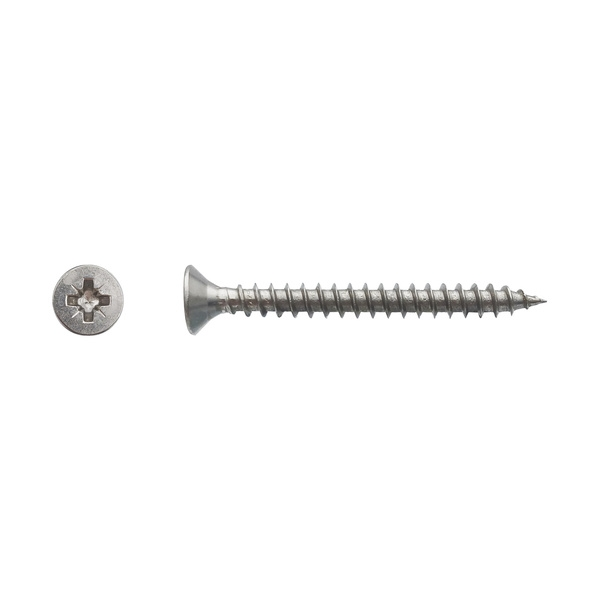 Vis pour panneaux agglomérés tête fraisée Pozidriv® Inox A4 - 3 x 25 mm - BIVI