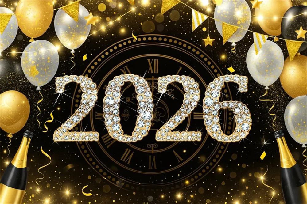 2026 Ballons de fond pour le Nouvel Compte à rebours de minuit Fond pour le Nouvel LXX510-8