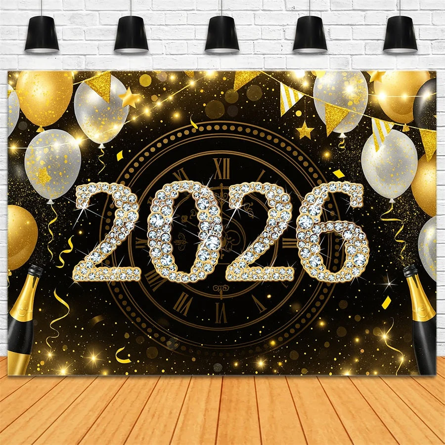 2026 Ballons de fond pour le Nouvel Compte à rebours de minuit Fond pour le Nouvel LXX510-8