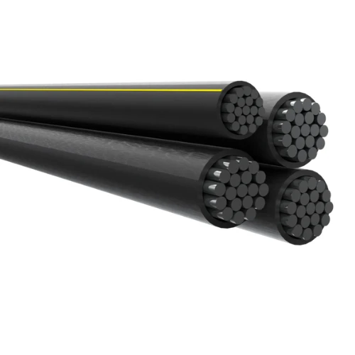 250' 4/0-4/0-4/0-2/0 Wake Forest Quadruplex En aluminium Conductor Underground Direct Burial 600V URD