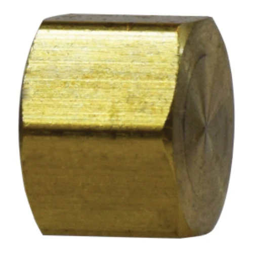 5/16 Inch Female Compression Hex Cap Fiable Tube Sealing Brass 18046