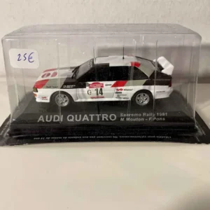 Audi Quattro blanche et noire numéro 14 - Rallye de San-Rémo de 1981