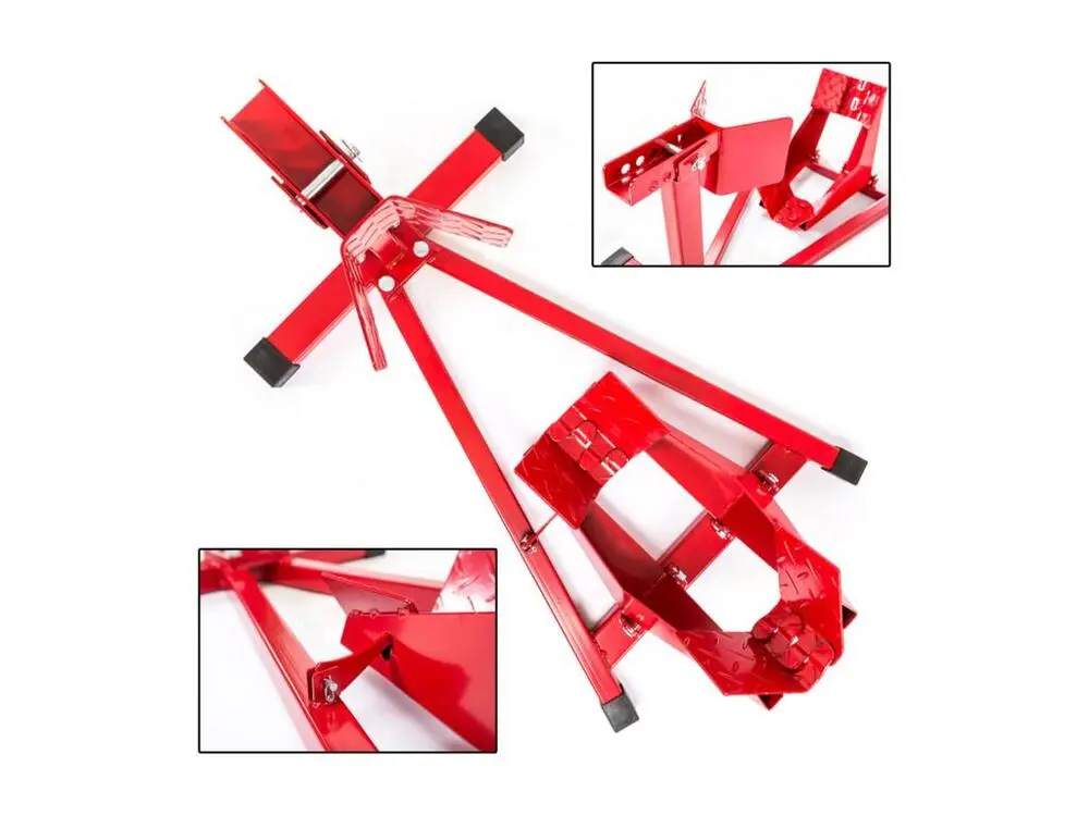Béquille Moto Atelier et Transport Universelle S'adapte à aux pneus 17 - 21 pouces d'une largeur de 90 130 mm