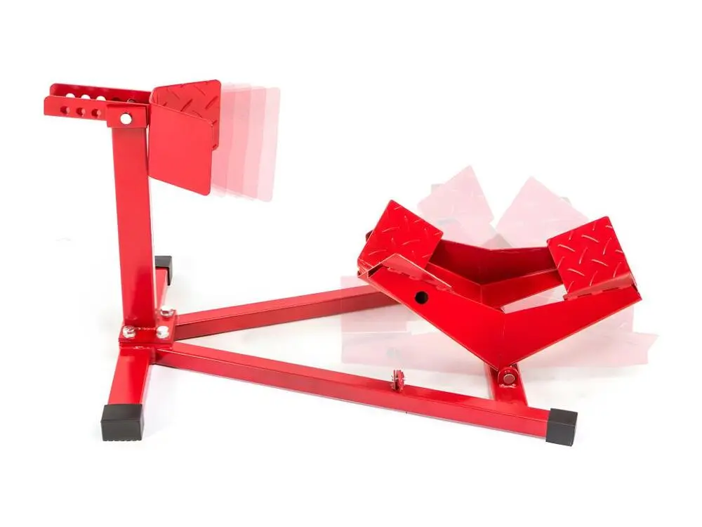 Béquille Moto Atelier et Transport Universelle S'adapte à aux pneus 17 - 21 pouces d'une largeur de 90 130 mm