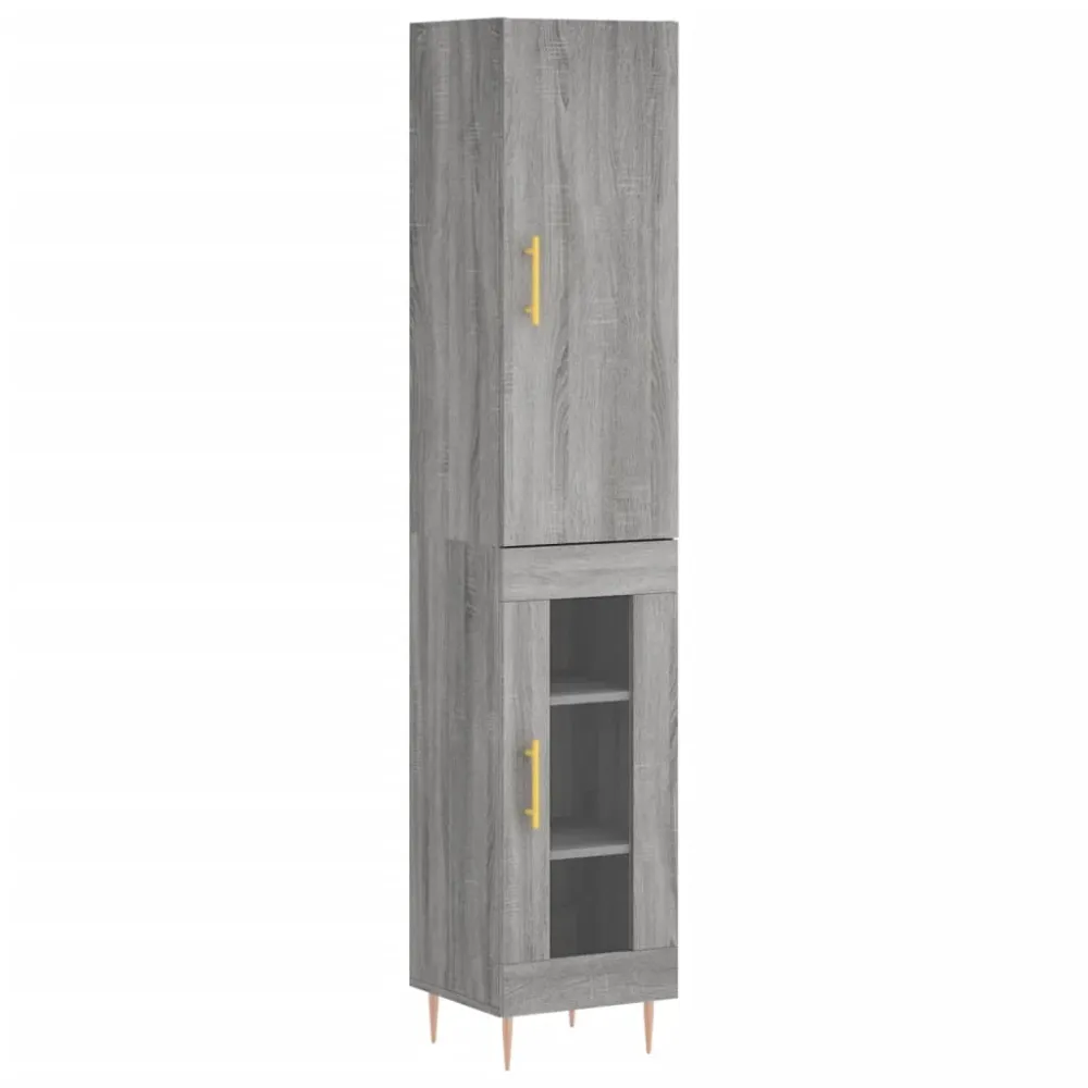 Buffet bahut commode armoire meuble de rangement organisateur cuisine salle de séjour salon haut sonoma 34,5 x 34 x 180 cm...