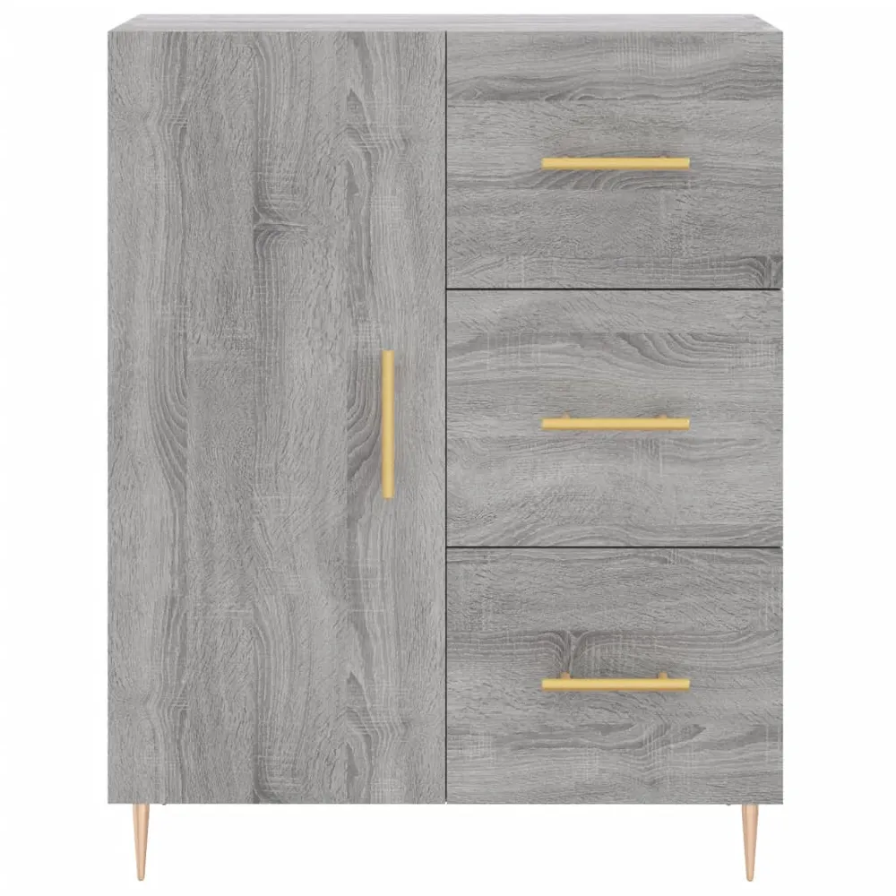 Buffet bahut commode armoire meuble de rangement organisateur cuisine salle de séjour salon sonoma 69,5 x 34 x 90 cm bois...