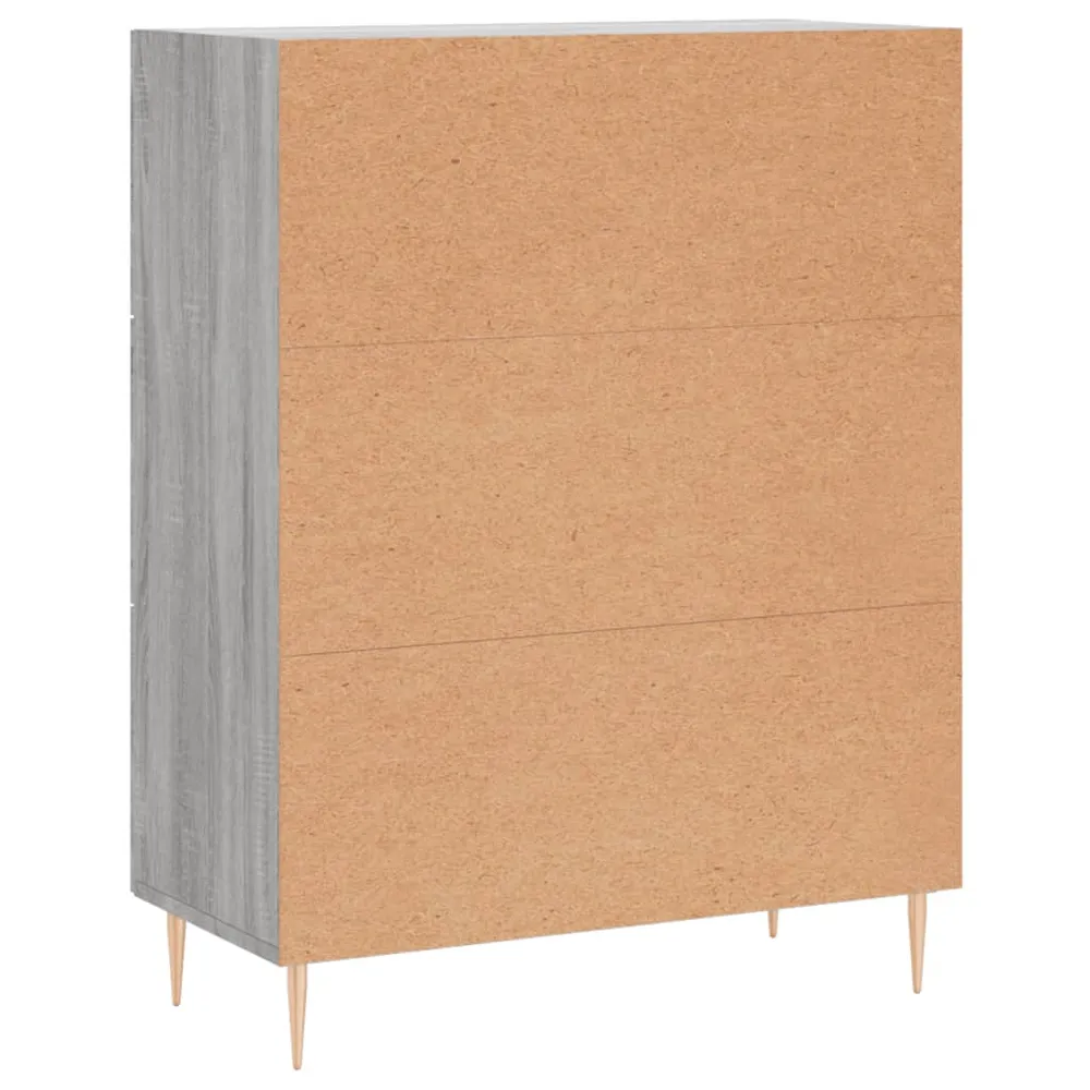 Buffet bahut commode armoire meuble de rangement organisateur cuisine salle de séjour salon sonoma 69,5 x 34 x 90 cm bois...