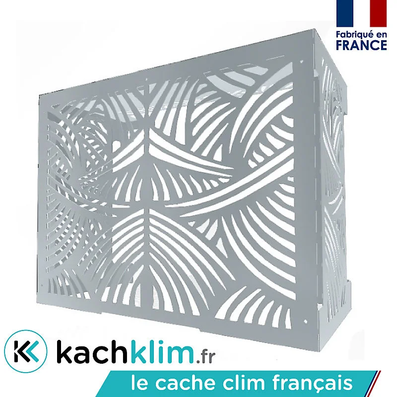 Cache clim MAKALA - Gris Métal RAL 9006 - L95 x H83 x P53cm (Taille L) - KACH KLIM