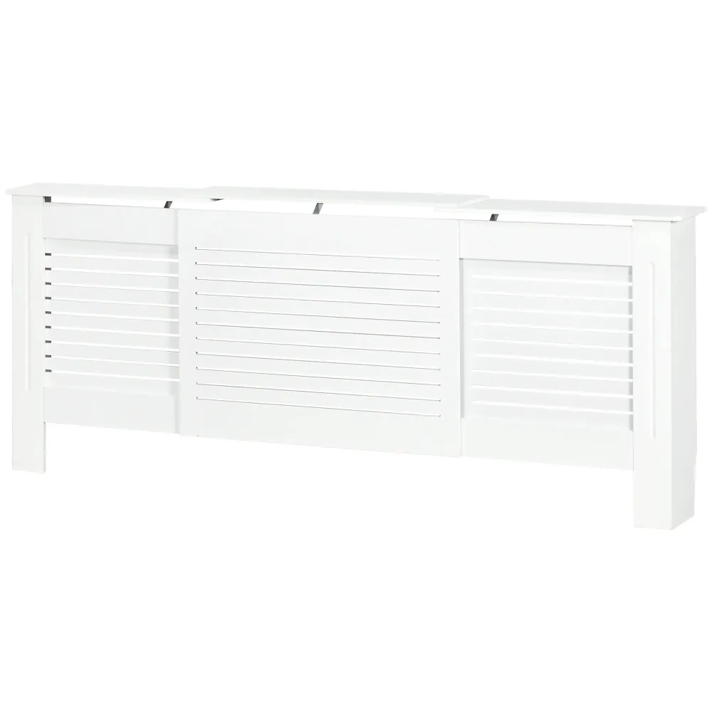 Cache-radiateur Design Contemporain Longueur Extensible 139-208,5 x 20,5 x 82,5 cm MDF Blanc
