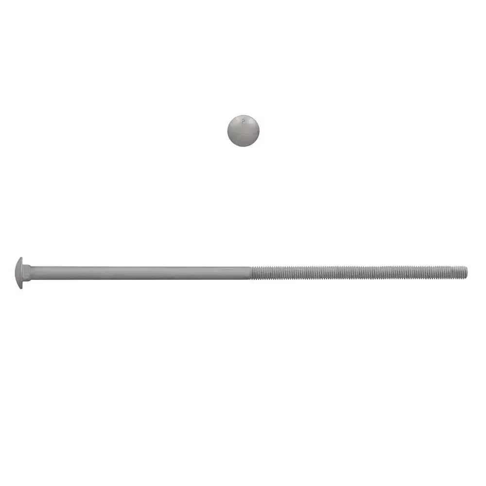 Échappement complet Boulon de carrosserie galvanisé, 3/8" x 3-1/2" (50 unités)