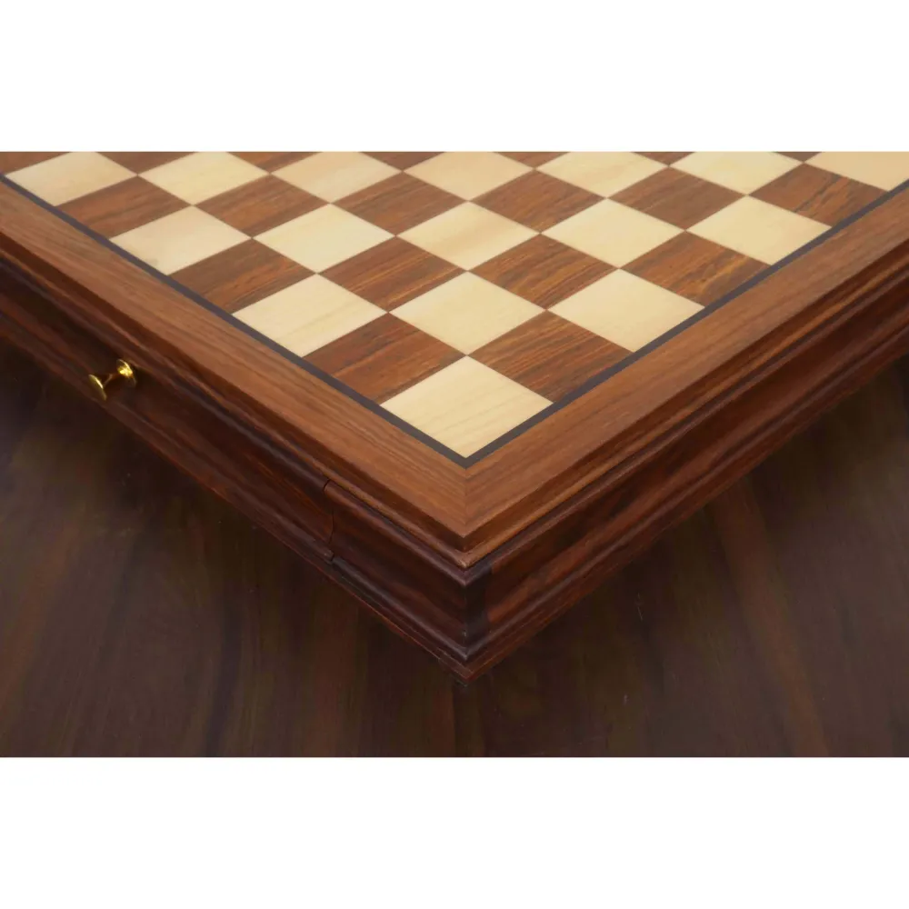 Combo 20” Legacy Golden Rosewood Chess Board 4.1" Staunton Chess Pieces