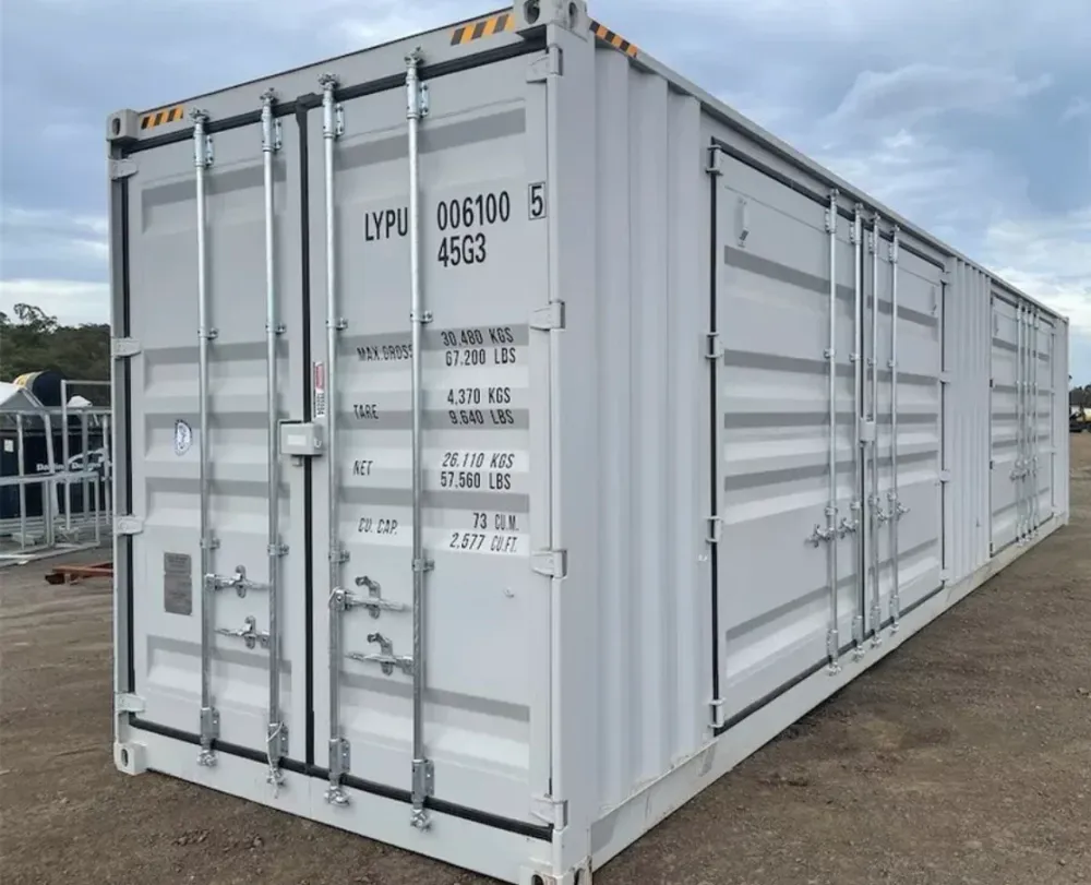 Conteneur maritime High Cube de 40 pieds avec 4 portes latérales