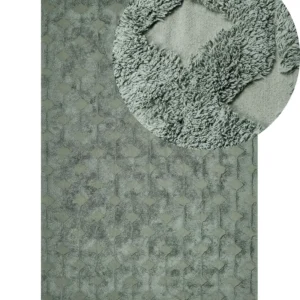 Cotton Area Rug 140 x 200 cm Vert jade KARS
