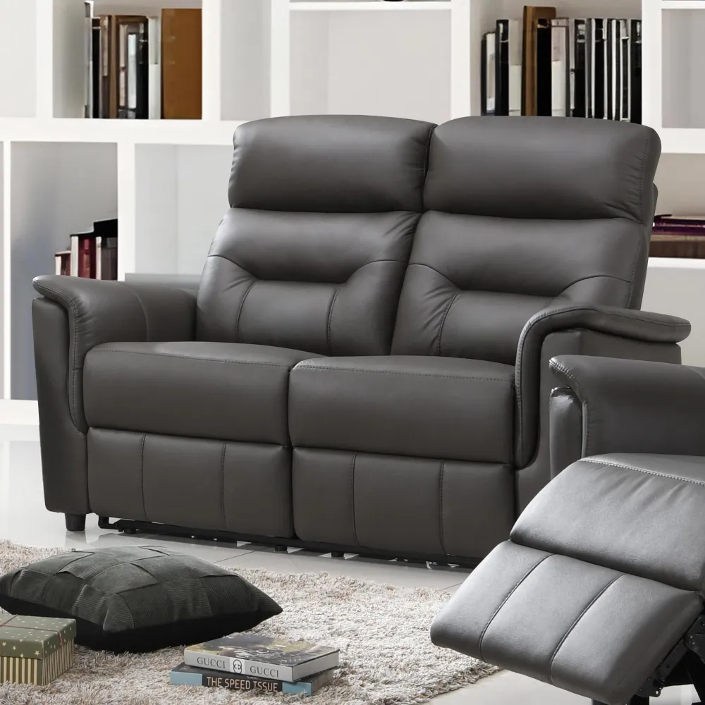 IFDC Causeuse inclinable motorisée en cuir et aspect cuir IF 8140 - L