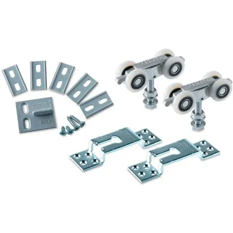 kit accessoires pour contre chassis porte coulissante encastrée en Bois SCIRIGNO -Made ITALY-