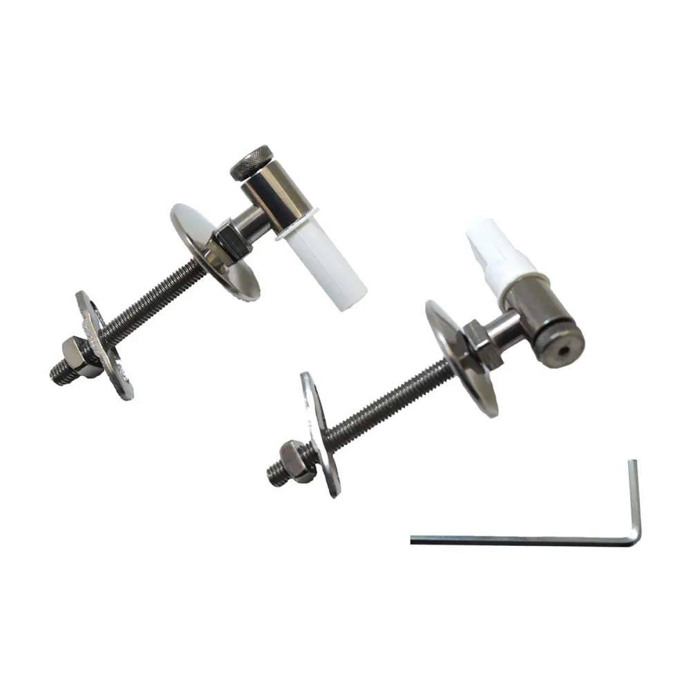 Kit de charnières de rechange pour sièges WC avec vis 6 cm