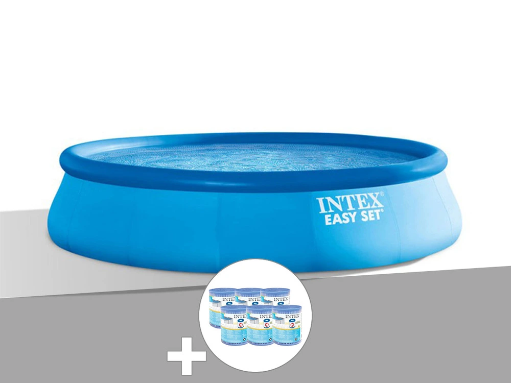 Kit piscine autoportée facile set 4,57 x 1,07 m + 6 cartouches de filtration