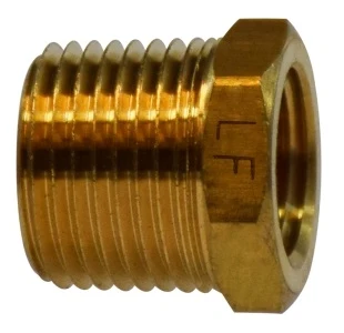 Lead Free 7110 3/8" X 1/4" Hex Bushing 706110-0604