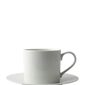 Omada Maxim Cappuccino Cup & Saucer 4 Piece - Blanc pur
