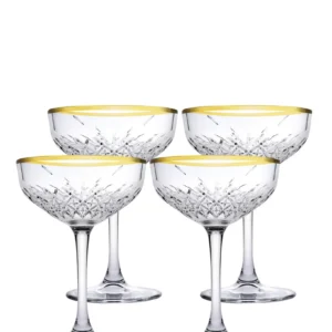 Pasabahce Timeless Cup 4 Piece - Clear Ton or Rim