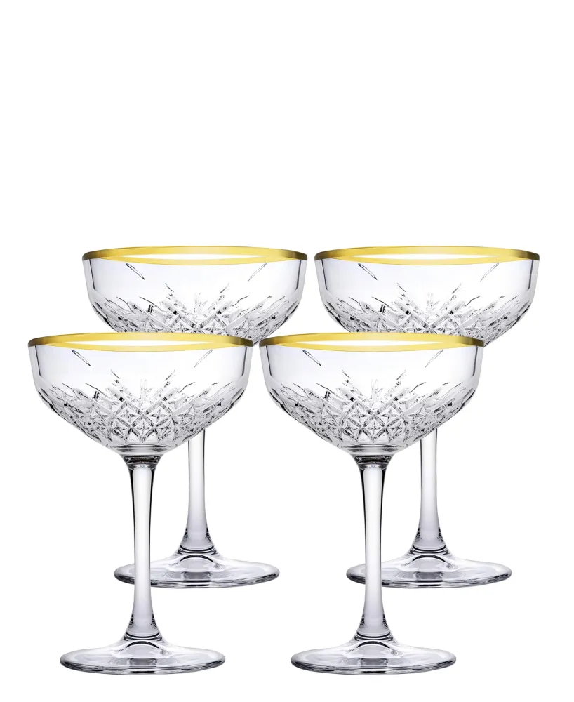Pasabahce Timeless Cup 4 Piece - Clear Ton or Rim