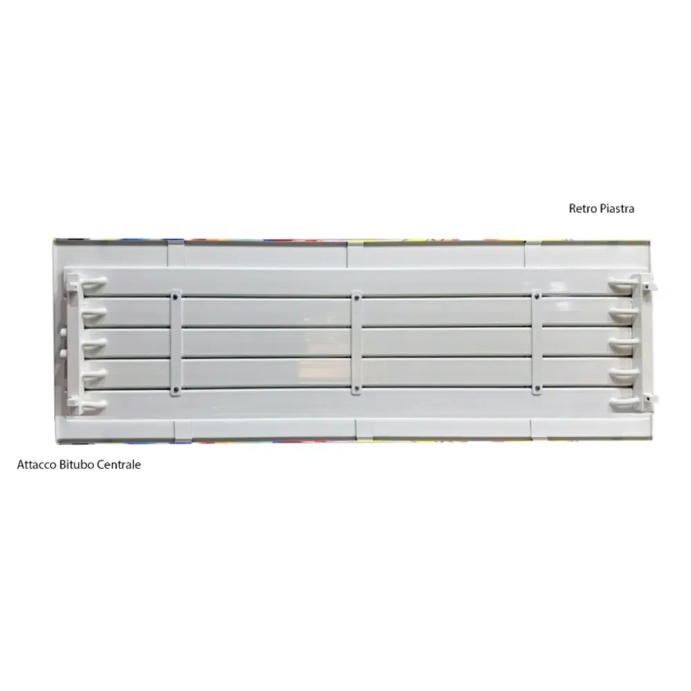 Radiateur design ligne TermoCrea Modèle 'New York' cm 36x180 à plaque horizontale entraxe mm 50