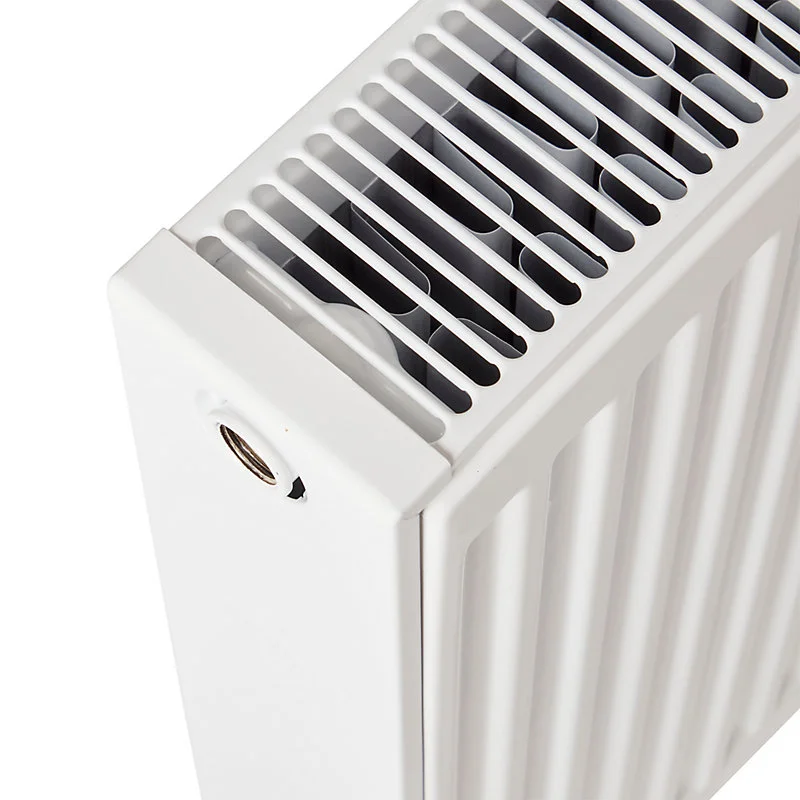 Radiateur eau chaude acier GoodHome blanc L. 120 cm x H. 60 cm