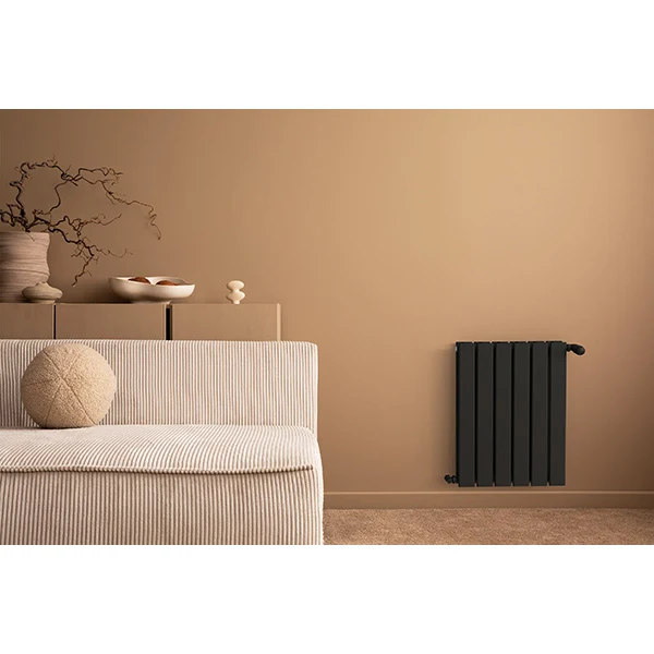 Radiateur horizontal jumeau noir NYTIA