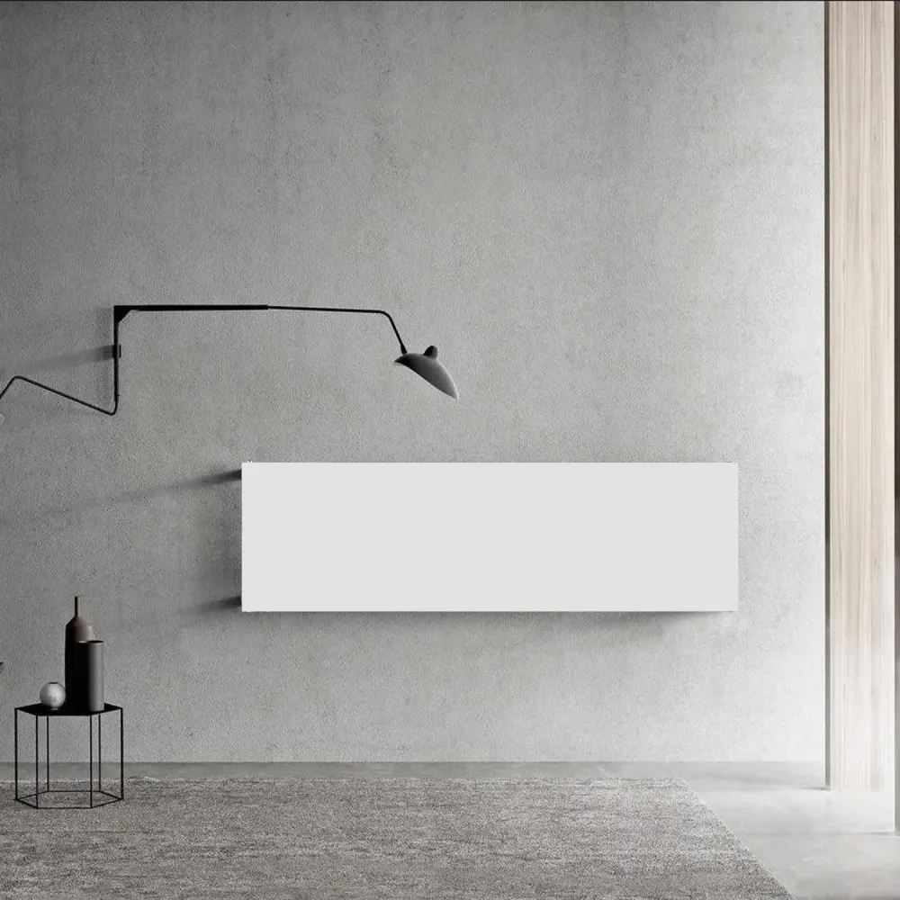 Radiateur électrique à plaque horizontale Scirocco modèle TermoCrea Blanc 510x1800 mm